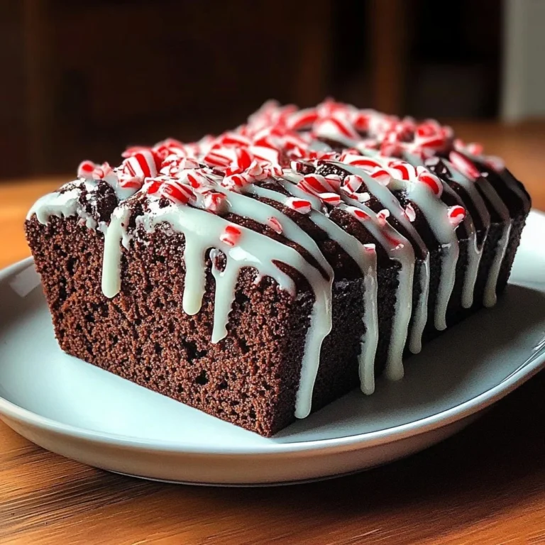 Deliciously baked chocolate peppermint bread slice on a festive plate.