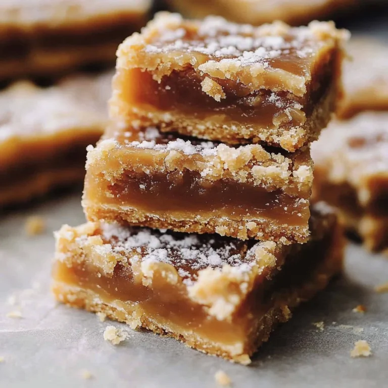 Delicious salted caramel shortbread bars topped with flaky sea salt.