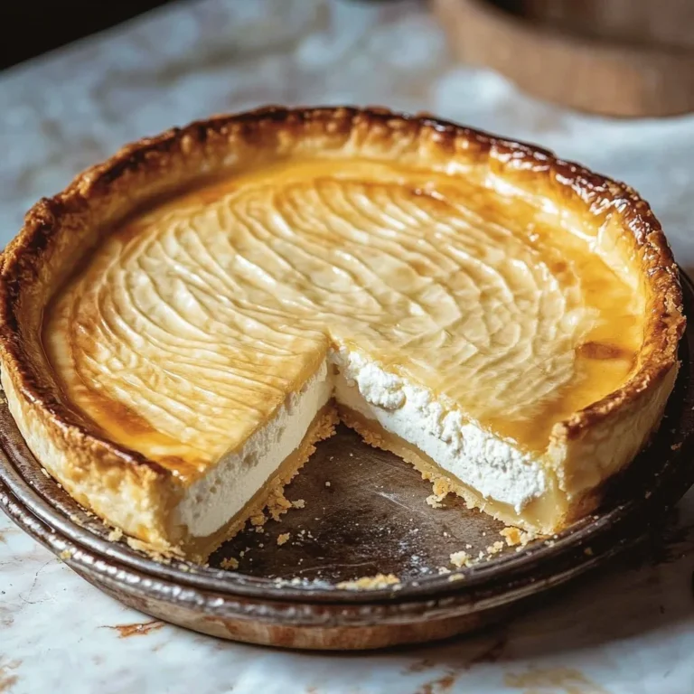 Delicious Sweet Italian Ricotta Pie with creamy filling and golden crust